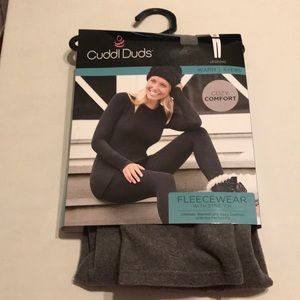 NWT Cuddl Duds fleece gray leggings small